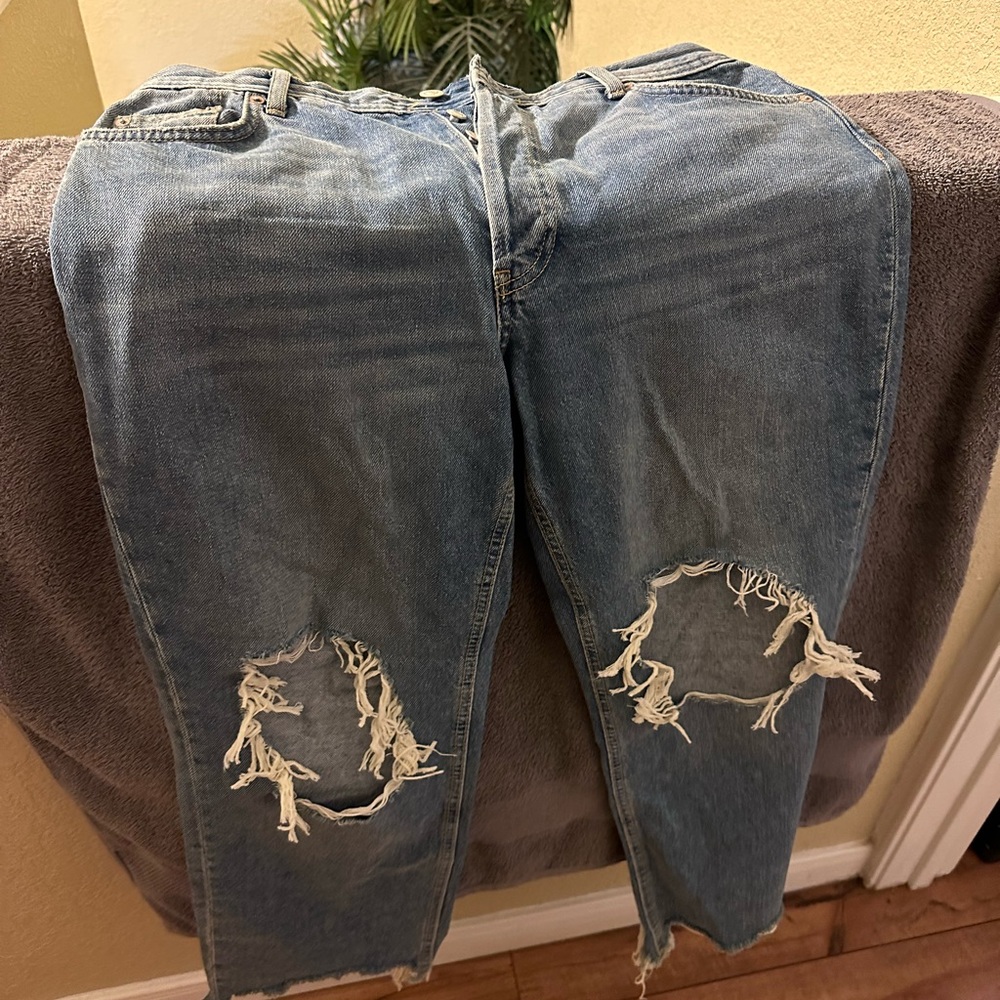 Free people, We the free Magie mid rise, straight leg, size 28